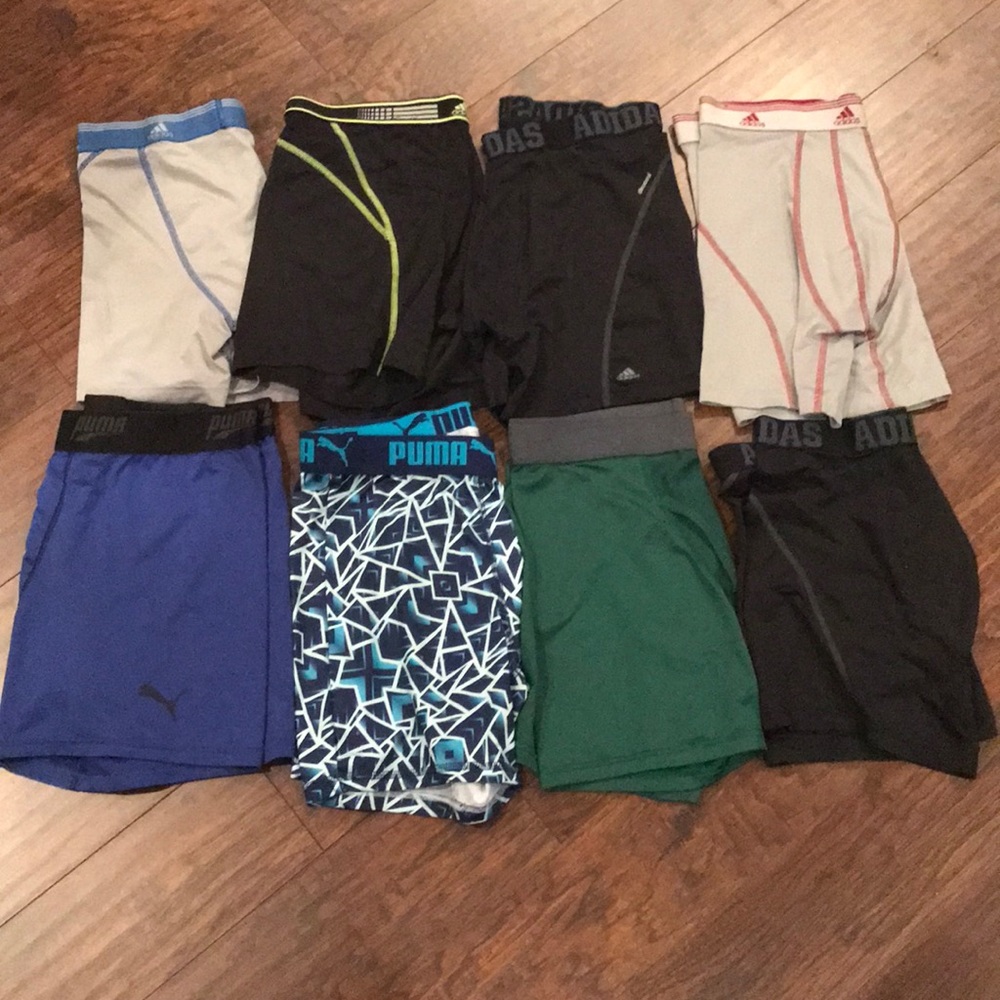 Compression athletic shorts